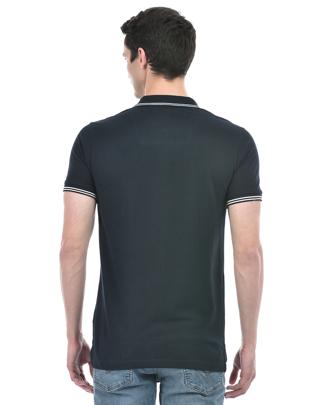 Numero Uno Men Solid Navy T-Shirt